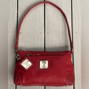 Tiganello ~ Genuine Leather Shoulder Bag ~ Red ~ Like New
